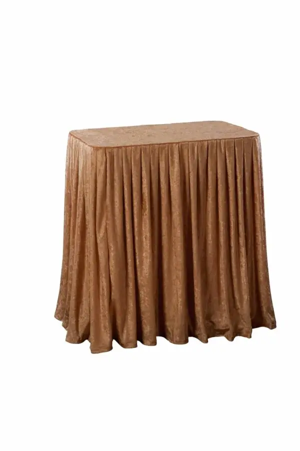Folding Display Table Gold Drape Set